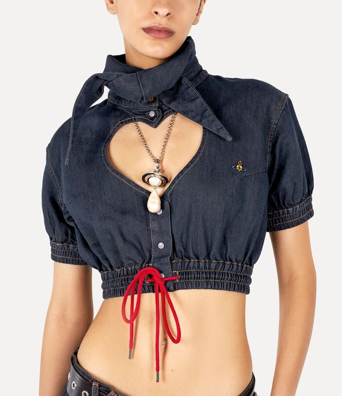 Vivienne Westwood CROPPED HEART SHIRT